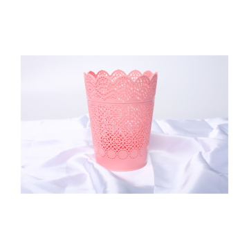 Household Simple Living Room Lace Hollow Out Plastic Bedroom Kitchen Bathroom Toilet Paper Basket